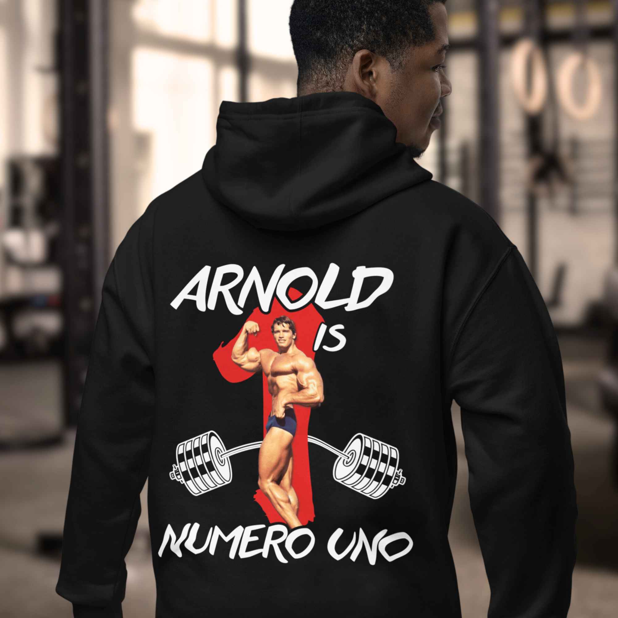 Numero Uno - Hoodie for Men - Front + Back Print